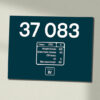 37083 BR Blue Data Panel Sign