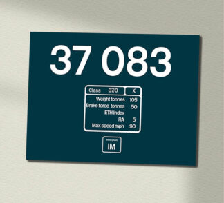 37083 BR Blue Data Panel Sign