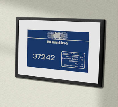 37242 Mainline Clear Framed Data Panel