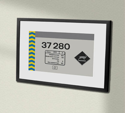 37280 RF Petroleum Framed Data Panel