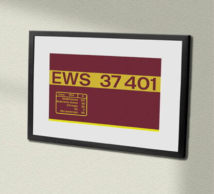 37401 EWS Clear Framed Data Panel