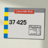 37425 Railfreight construction Clear Data Panel Sign