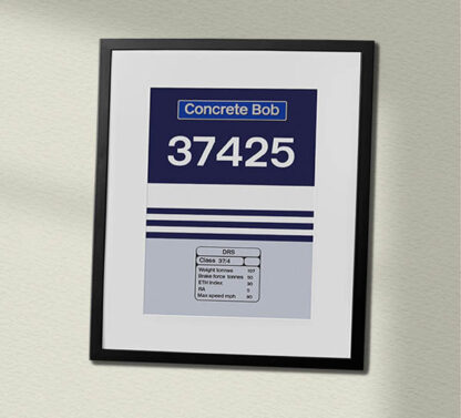 37425 RR DRS Concrete Bob Framed Data Panel Framed Data Panel