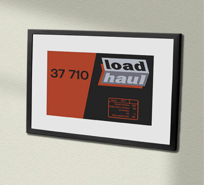 37710 Loadhaul Clear - temp check data panel placement and colour Framed Data Panel