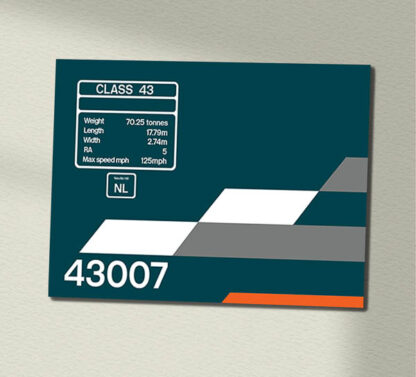 43007 MML Blue Clear Data Panel Sign