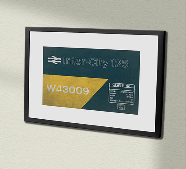 43009 BR Blue weathered Framed Data Panel 43009 BR Blue weathered Framed Data Panel