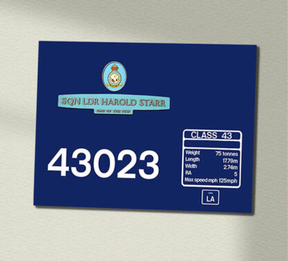 43023 FGW Blue Clear Data Panel Sign