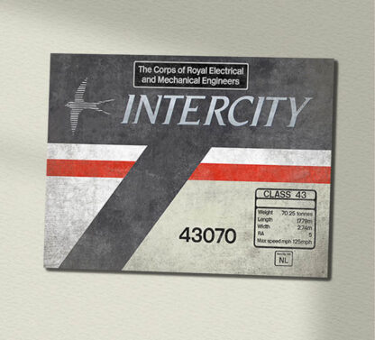 43070 Intercity Swift weathered Data Panel Sign