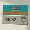 43082 MML Teal Clear with name Data Panel Sign 43082 MML Teal Clear with name Data Panel Sign