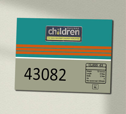 43082 MML Teal Clear with name Data Panel Sign