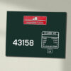 43158 GWR Green with name Data Panel Sign 43158 GWR Green with name Data Panel Sign