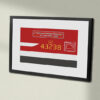 43238 LNER Clear with name Framed Data Panel 43238 LNER Clear with name Framed Data Panel