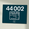 44002 Number DP + TO Data Panel Sign 44002 Number DP + TO Data Panel Sign