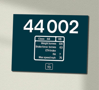 44002 Number DP + TO Data Panel Sign