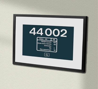 44002 Number DP + TO Framed Data Panel