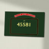 45581 BR Green with name 290 X 200 Wall Sign 45581 BR Green with name 290 X 200 Wall Sign