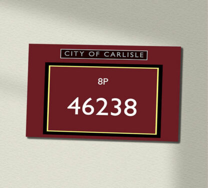 46225 BR(M) Red Sign with name 290 x 200 Wall Sign