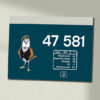 47581 Silver Roof + sparrow clean Data Panel Sign 47581 Silver Roof + sparrow clean Data Panel Sign