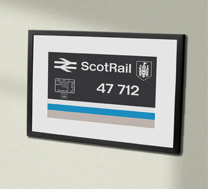 47712 scotrail Clear Framed Data Panel