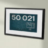 50021 Large Logo Weathered Framed Data Panel 50021 Large Logo Weathered Framed Data Panel