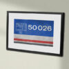 50026 NSE Original Weathered Framed Data Panel 50026 NSE Original Weathered Framed Data Panel