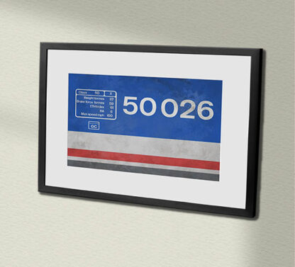 50026 NSE Original Weathered Framed Data Panel