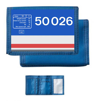 50026 NSE Revised Body Panel Blue Nylon Wallet