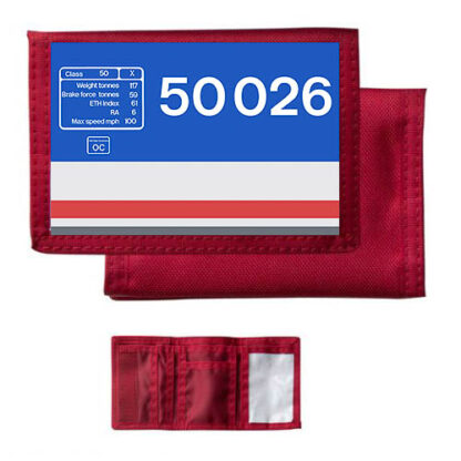 50026 NSE Revised Body Panel Red Nylon Wallet