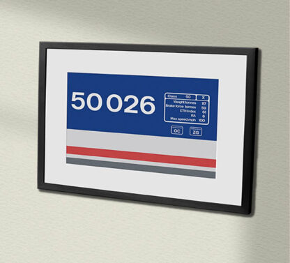 50026 NSE Revised Clear Framed Data Panel