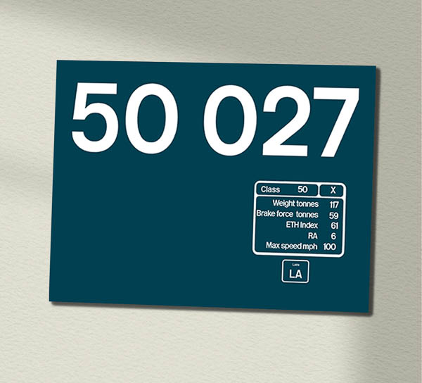 50027 Large Logo clean Data Panel Sign