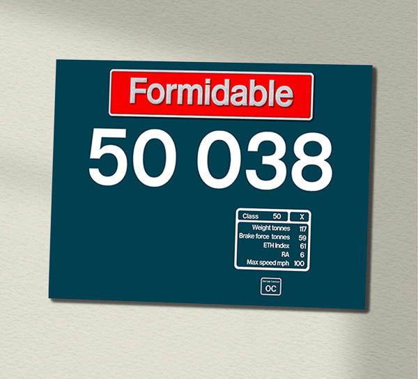 50038 Large Logo with name Data Panel Sign 50038 Large Logo with name Data Panel Sign