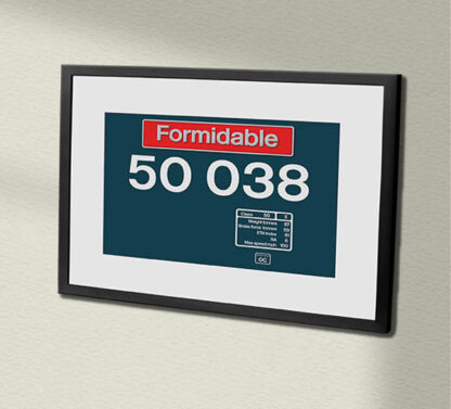 50038 Large Logo with name Framed Data Panel