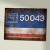 50043 NSE Original Flame Cut Data Panel Sign