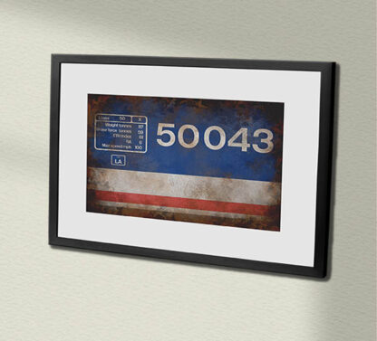 50043 NSE Original Flame Cut Framed Data Panel