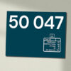 50047 Large Logo Clear Data Panel Sign