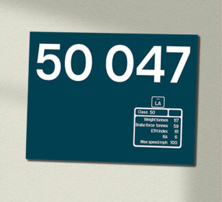 50047 Large Logo Clear Data Panel Sign