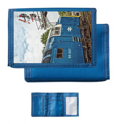 55007 semaphore Blue Nylon Wallet