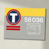56036 Transrail Dutch Clear Data Panel Sign 56036 Transrail Dutch Clear Data Panel Sign