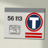 56113 Transrail Grey Data Panel Sign 56113 Transrail Grey Data Panel Sign