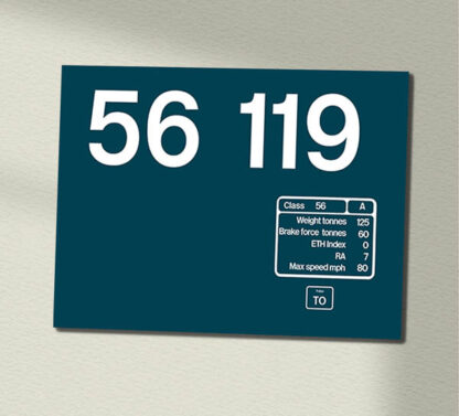 56119 Large Logo Clear Data Panel Sign