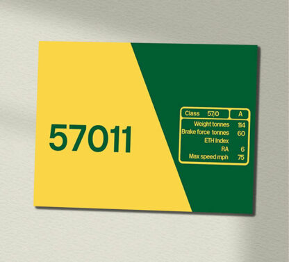 570011 Freightliner clean Data Panel Sign