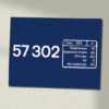 57302 DRS Clear Data Panel Sign 57302 DRS Clear Data Panel Sign