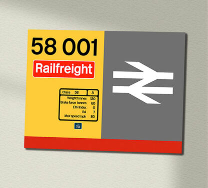 58001 Red Stripe RF Data Panel Sign