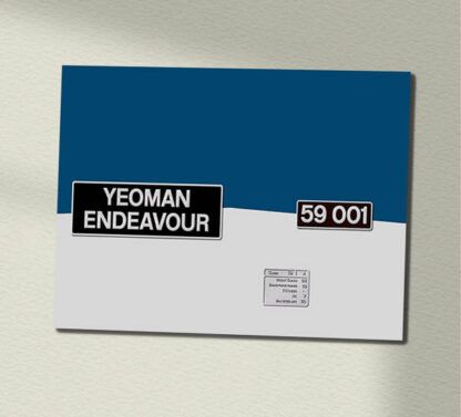 59001 Hanson Clear with name Data Panel Sign