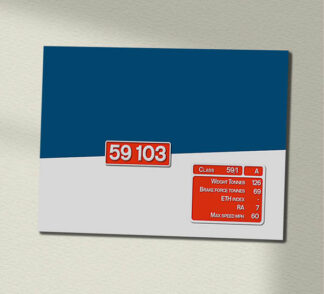 59103 Hanson Clear Data Panel Sign