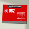 60062 DB Schenker Red with name Data Panel Sign 60062 DB Schenker Red with name Data Panel Sign