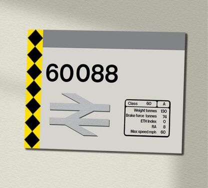 60088 Railfreight coal Clear Data Panel Sign