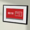 66118 DB Schenker Red Clear Framed Data Panel 66118 DB Schenker Red Clear Framed Data Panel