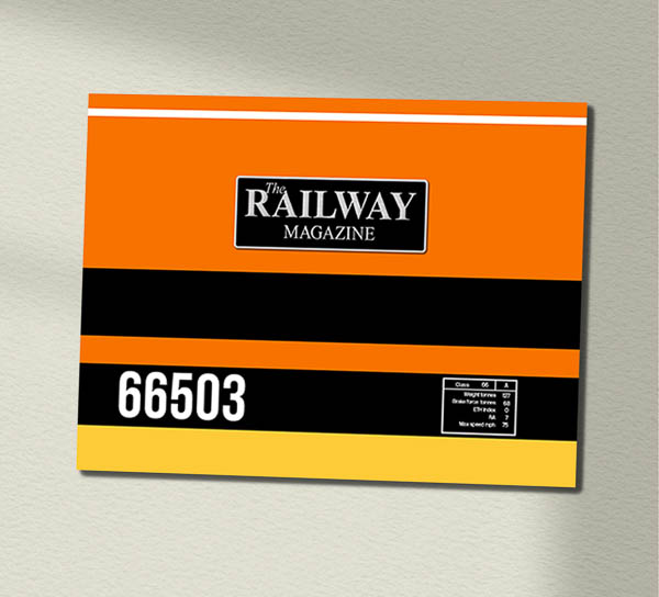 66503 Freightliner G+W with name Data Panel Sign 66503 Freightliner G+W with name Data Panel Sign