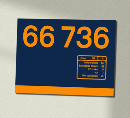 66736 GBRF Clear Data Panel Sign